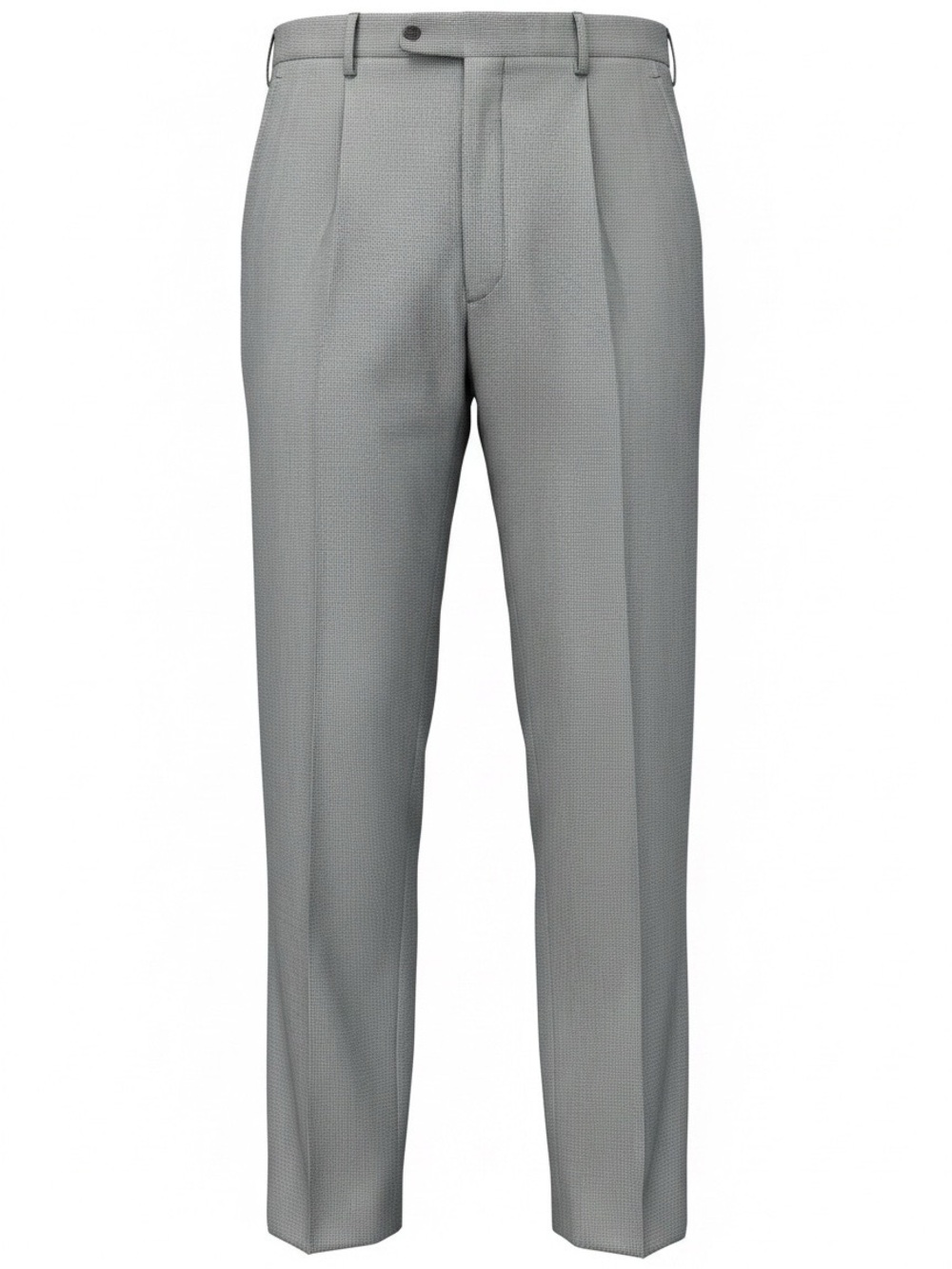 Zanella Todd Men’s 38 Gray Houndstooth Wool Dress Pants Made Italy